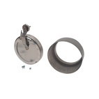 Draglucka med adapter Ø130mm T-rökrör