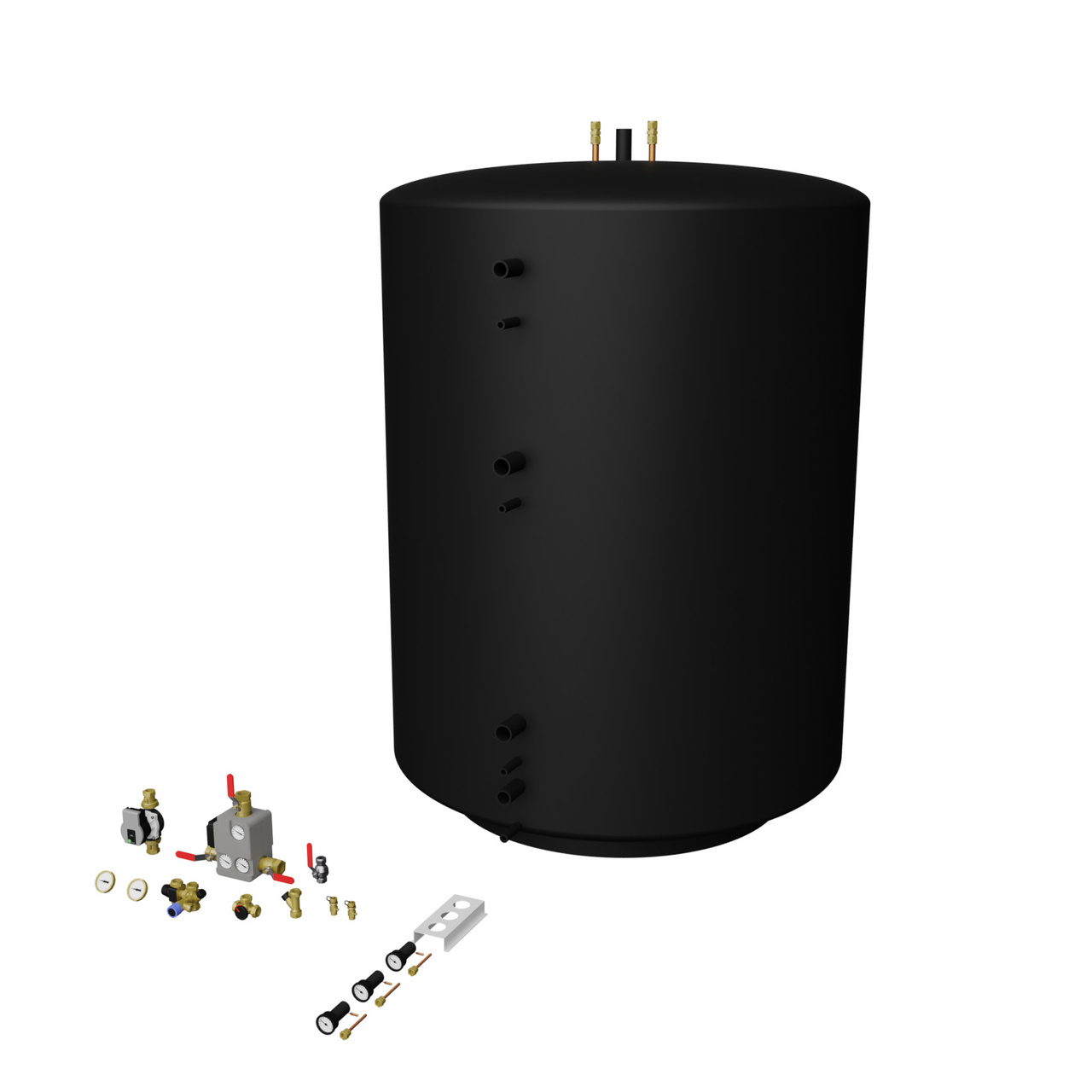 Tankpaket 4000L 1x4000 oisolerade Buffert