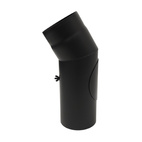 Rökrör vinkel 30° Ø130mm med sotlucka