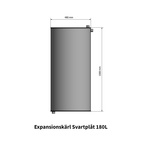 Expansionskärl 180L Svartplåt