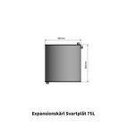 Expansionskärl 75L Svartplåt