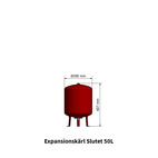 Tryckexpansionskärl 50L med armatursats