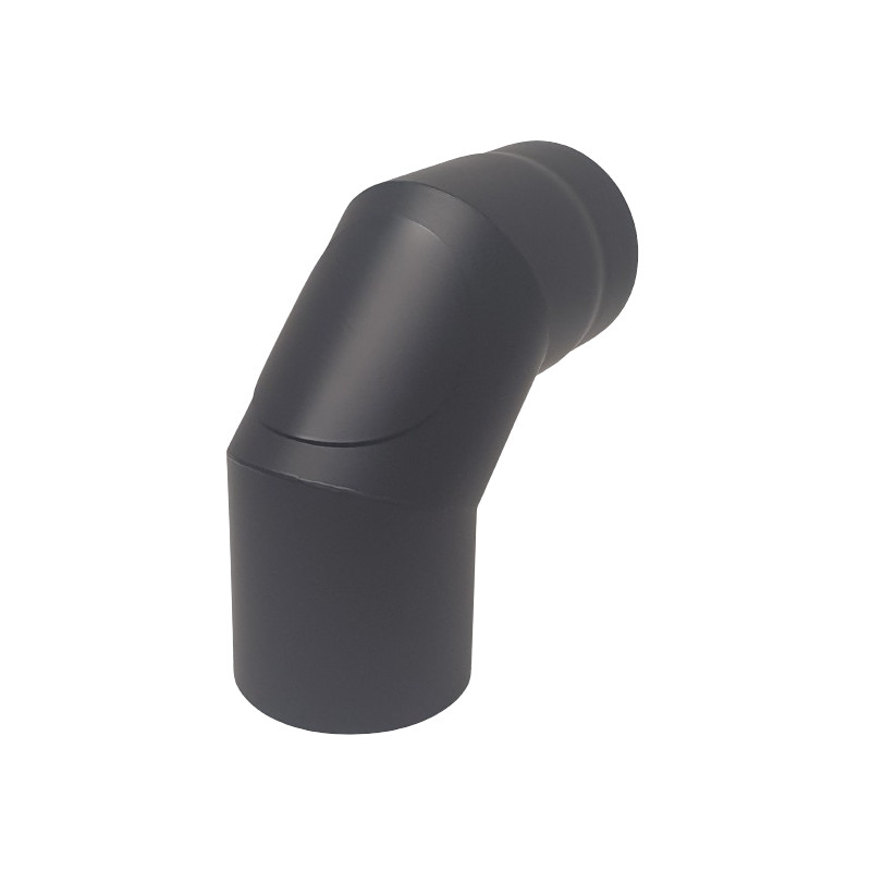 Rökrör vinkel 90° (2x45°) Ø150mm med sotlucka
