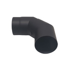 Rökrör vinkel 90° (2x45°) Ø130mm med sotlucka
