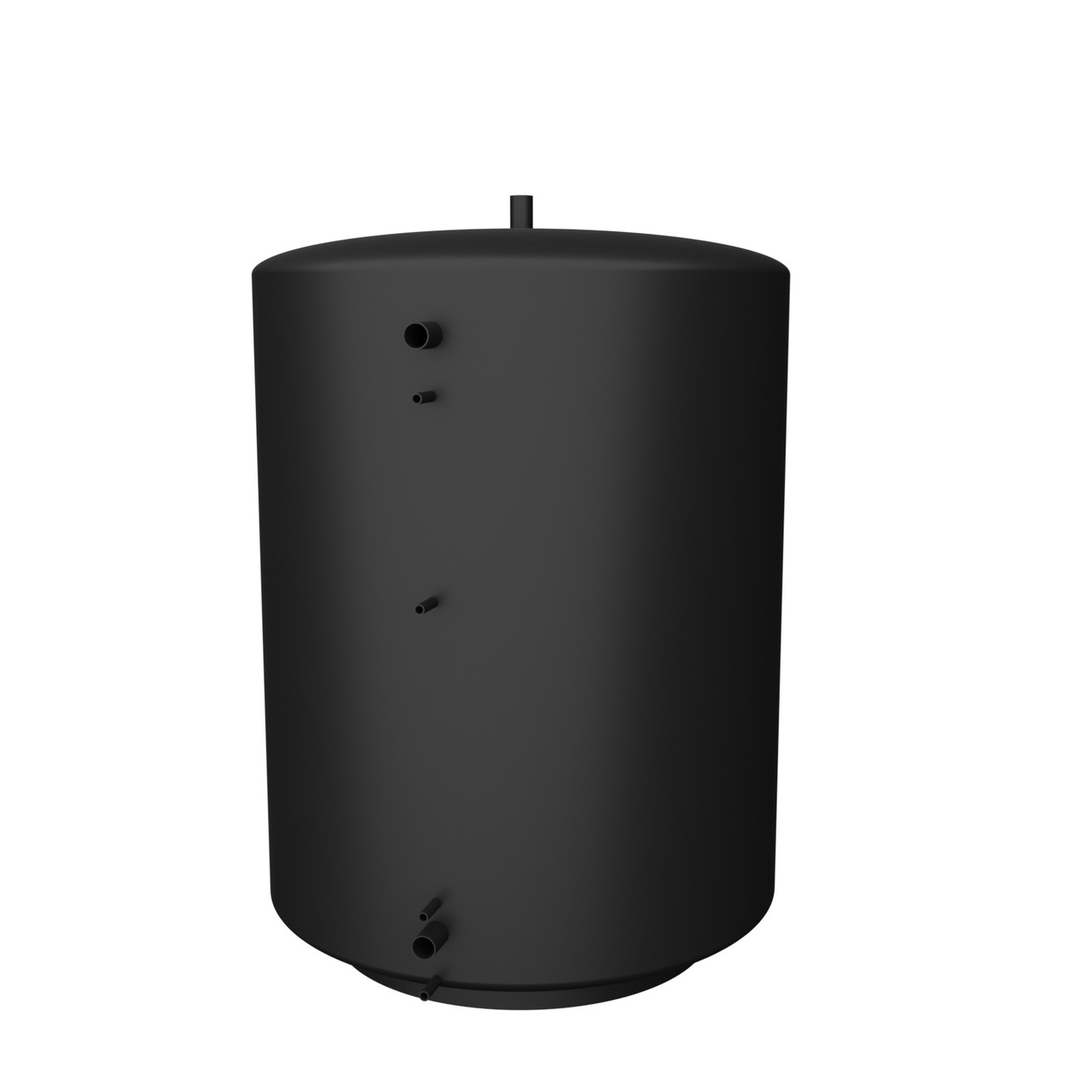Buffert 4000L oisolerad rund ackumulatortank