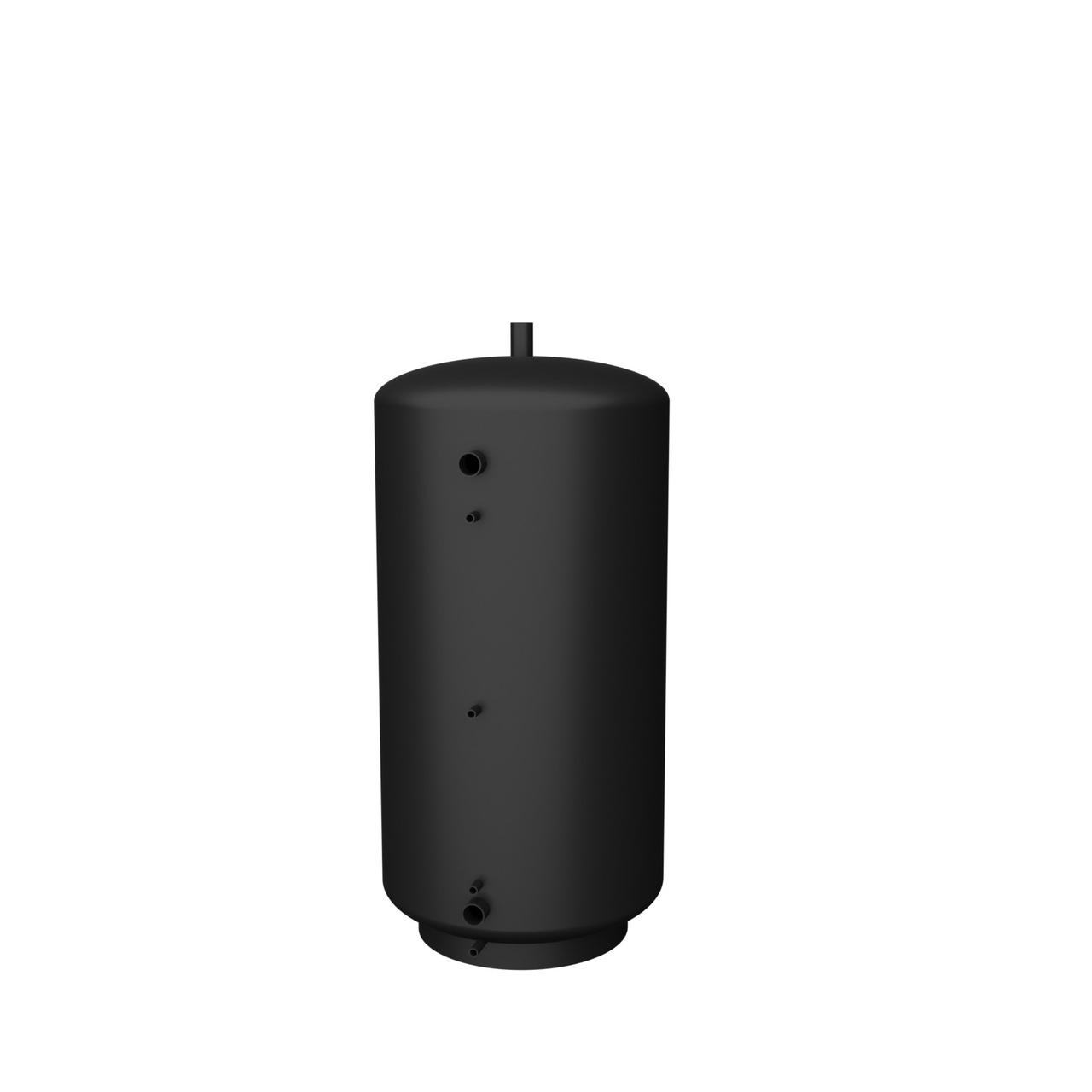 Buffert 1000L oisolerad rund ackumulatortank